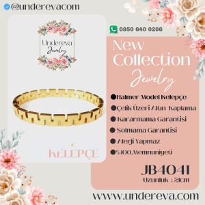 Çelik Üzeri Altin Kaplama Halmer Model Kelepçe 